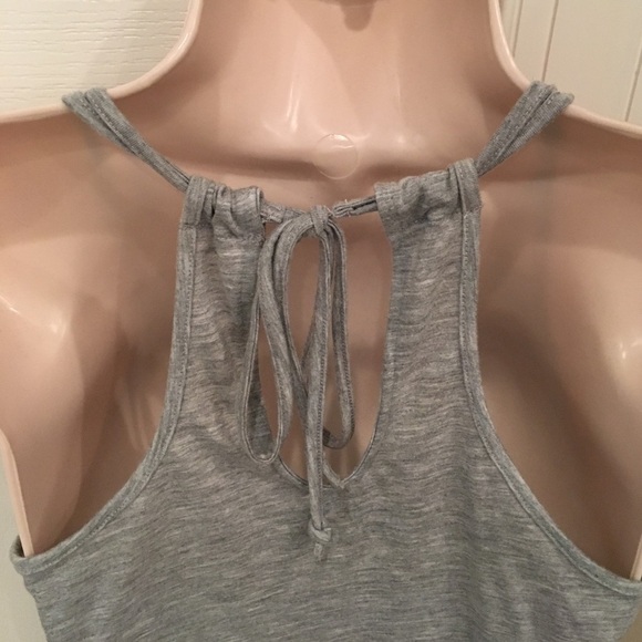 MUDD  Sexy Little Gray Tank Top w/ Floral Trim (S) - Picture 5 of 6